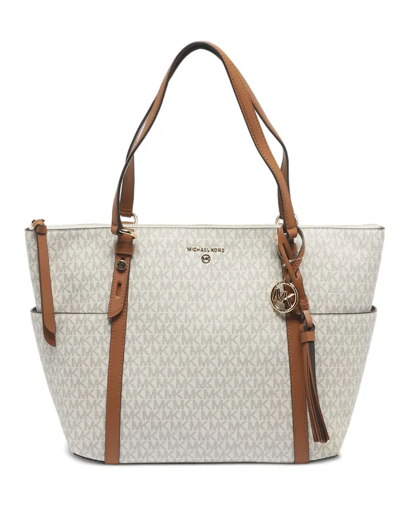 Michael Kors Großer Sullivan beschichteter Canvas-Tote Bag - Nude Nude