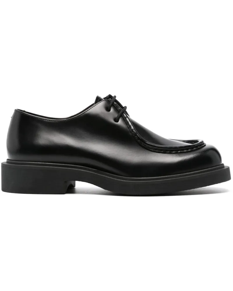 Sandro Derby-Schuhe aus Lackleder Schwarz