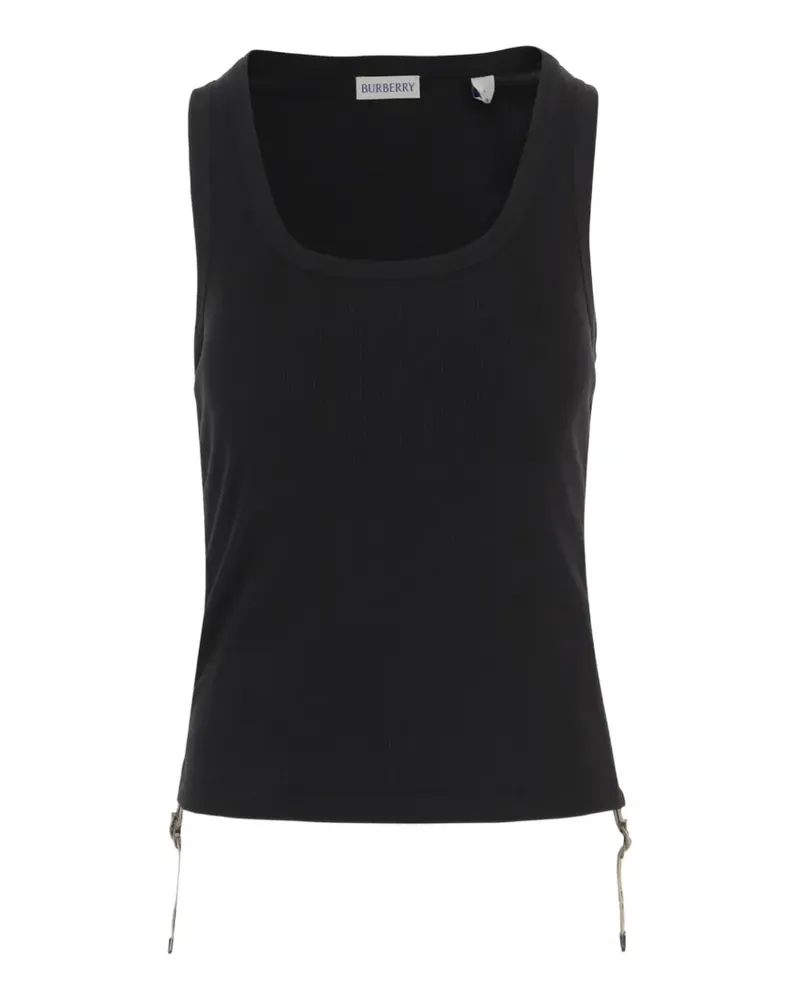 Burberry side-tie top - Schwarz Schwarz