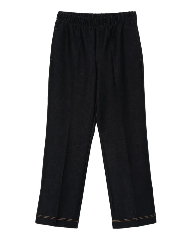Max Mara Hose mit elastischem Saum - Blau Blau