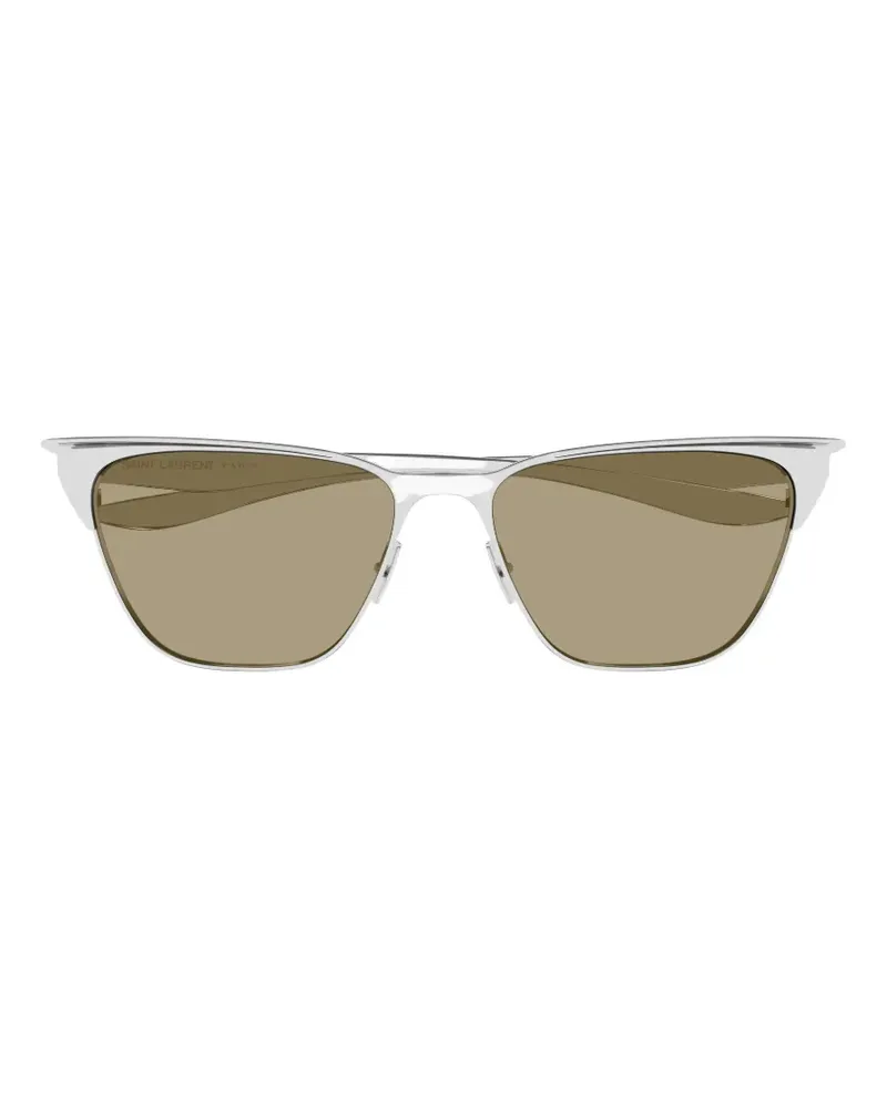 Saint Laurent SL 920 Sonnenbrille mit geometrischem Gestell - Silber Silber