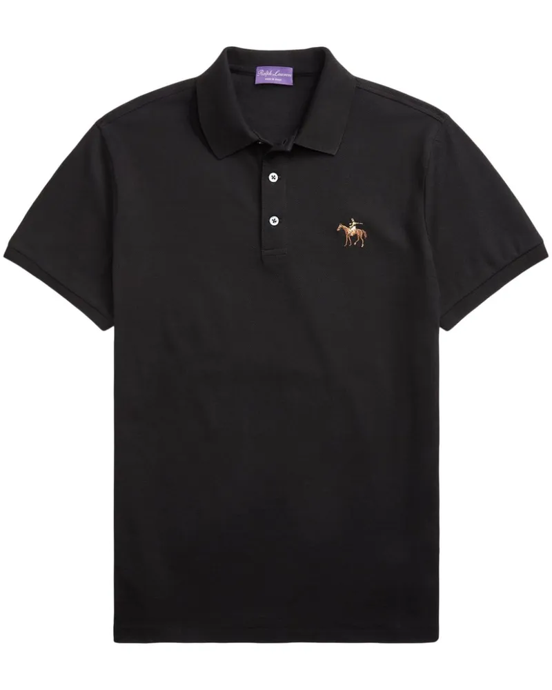 Ralph Lauren Poloshirt mit Logo-Stickerei - Schwarz Schwarz