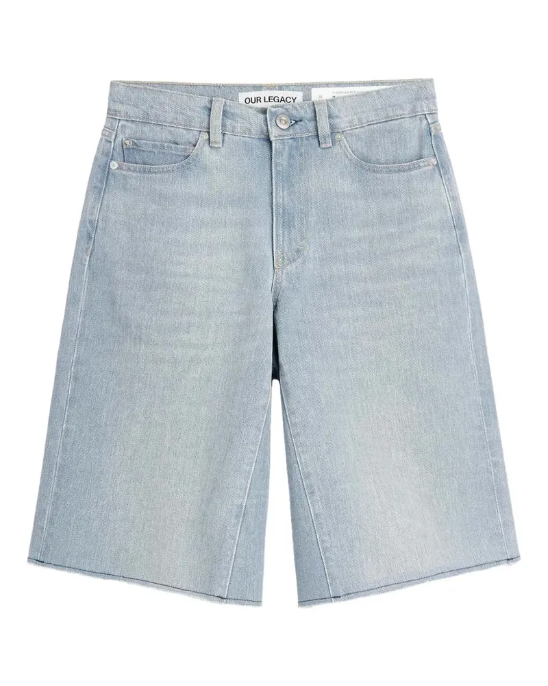 Our Legacy frayed shorts - Blau Blau
