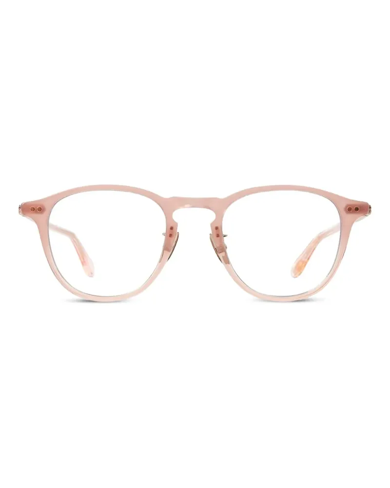 Garrett Leight Hampton J Brille mit rundem Gestell - Rosa Rosa