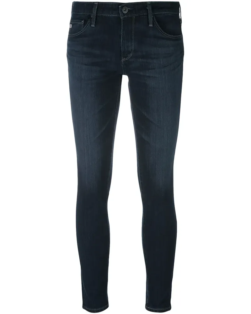 Adriano Goldschmied Cropped-Skinny-Jeans - Blau Blau