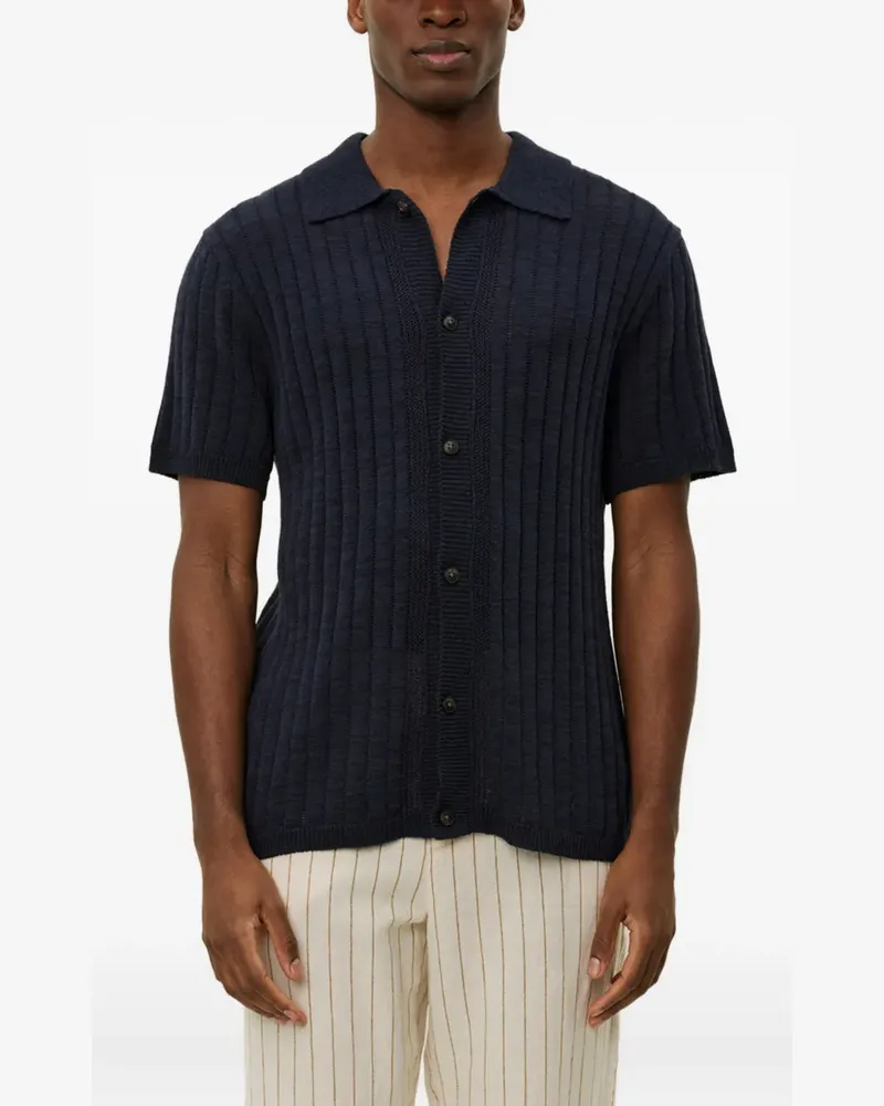 LES DEUX ribbed short-sleeve cardigan - 460 460