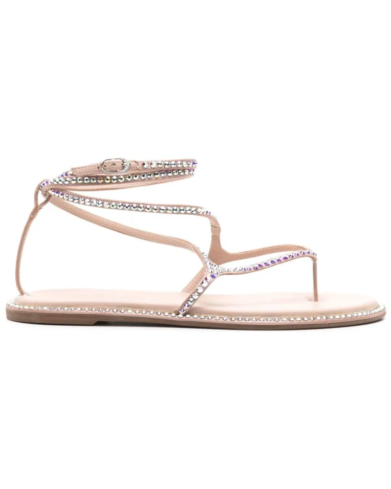 Le Silla Belen Sandalen mit Kristallen - Nude Nude
