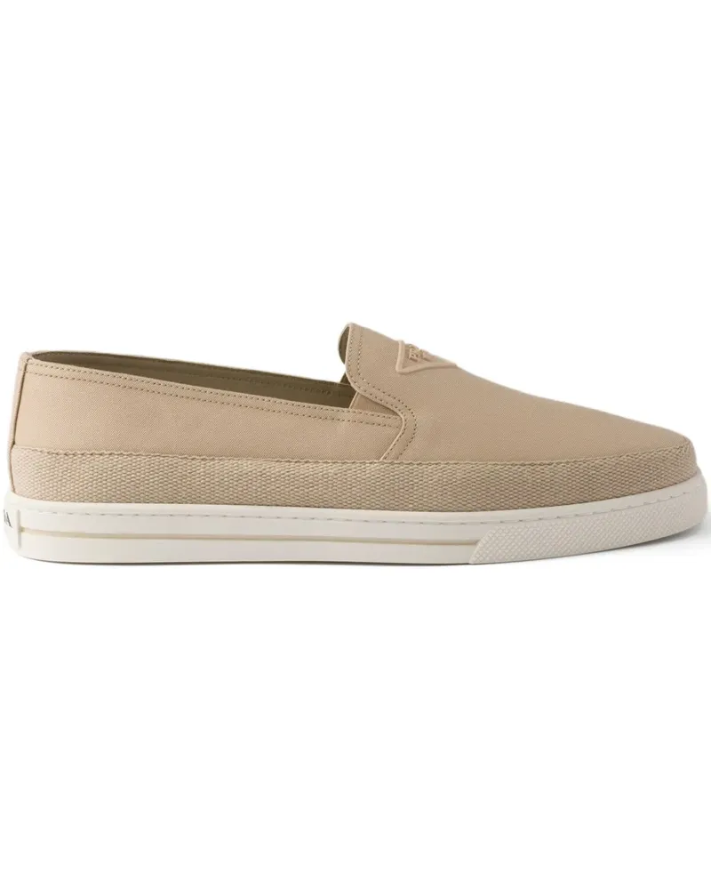 Prada Loafer mit Logo-Prägung - Nude Nude