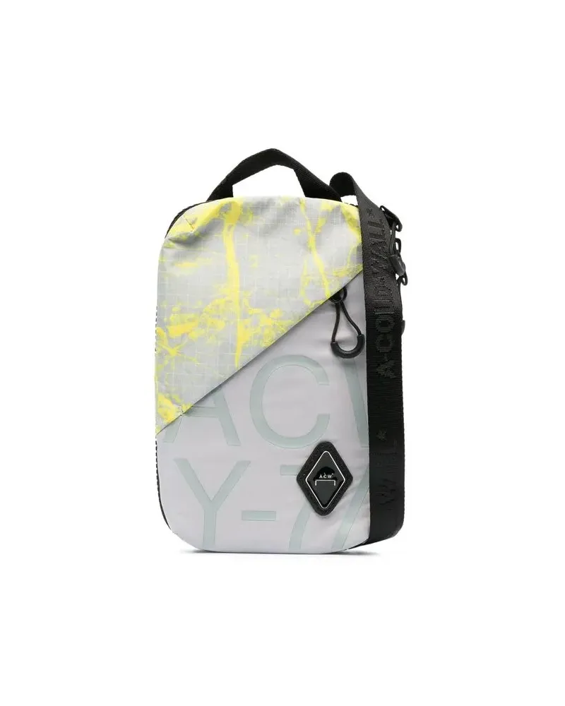 ACW* Kuriertasche mit Logo-Patch - Grau Grau