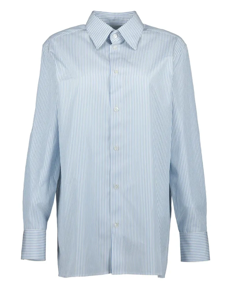 Saint Laurent Gestreiftes Hemd - Blau Blau