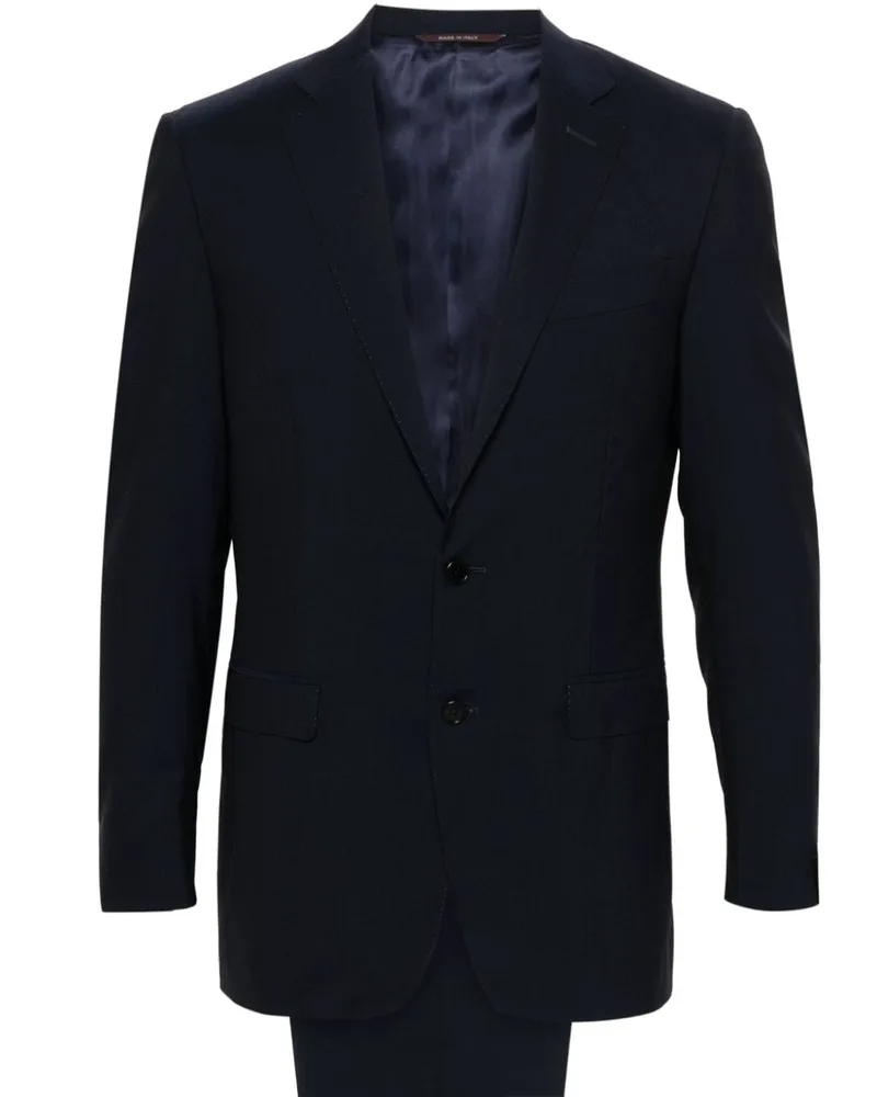 Canali Einreihiger Anzug - Blau Blau