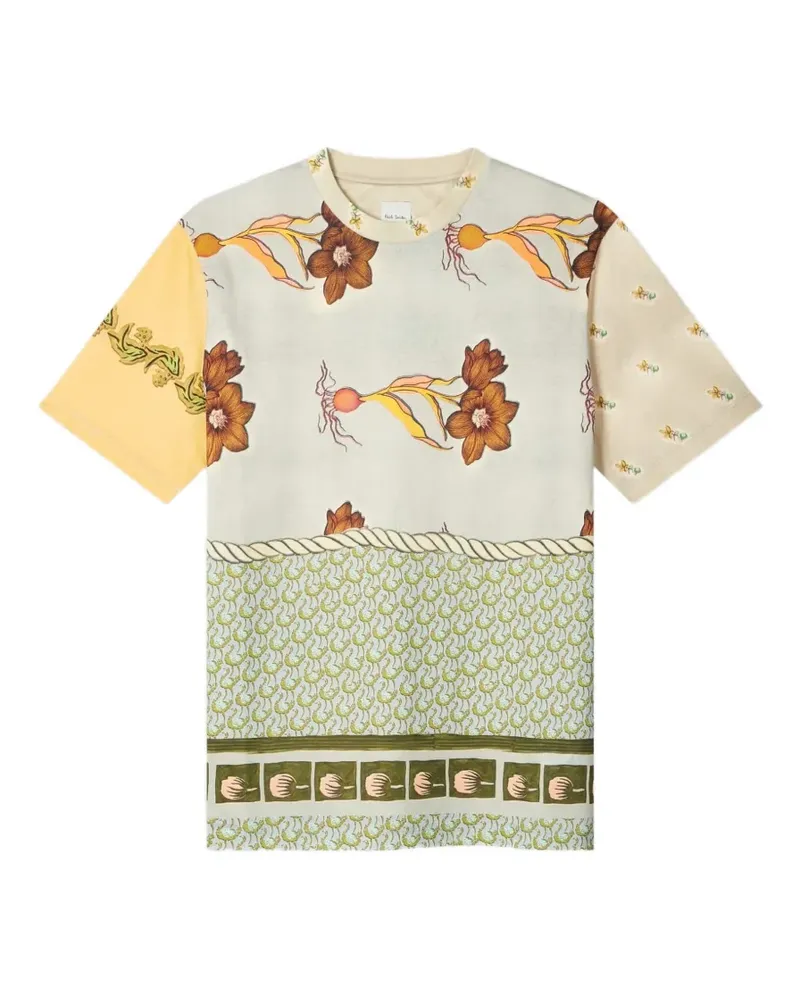 Paul Smith T-Shirt mit Blumen-Print - Nude Nude