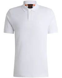 HUGO BOSS Poloshirt mit Logo-Applikation Weiß