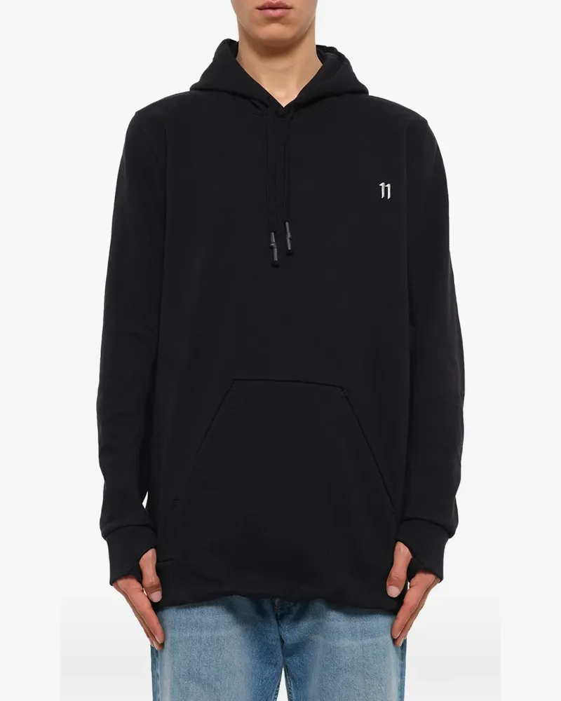 Boris Bidjan Saberi Hoodie mit grafischem Print - Schwarz Schwarz