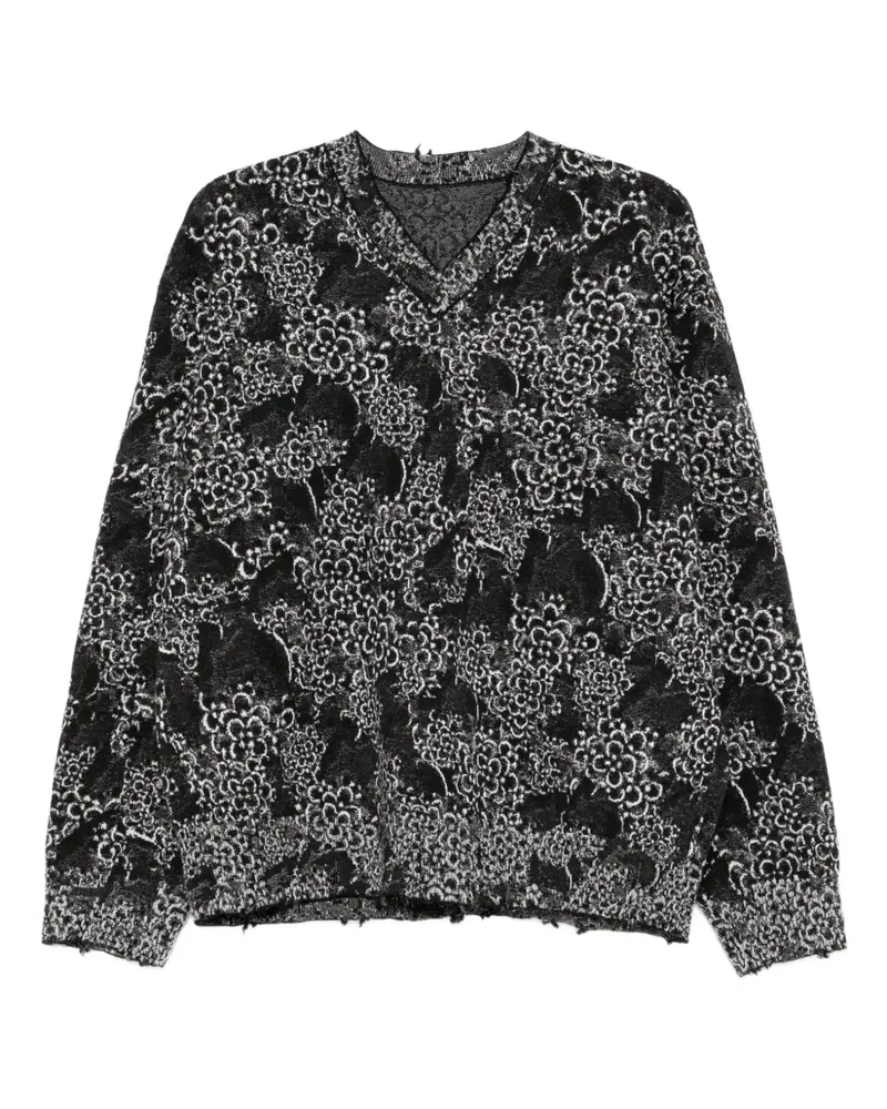 JNBY Sweatshirt mit Blumen-Print - Schwarz Schwarz