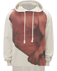 J.W.Anderson Hoodie mit Foto-Print Nude