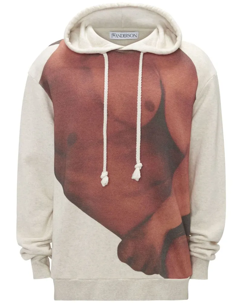 J.W.Anderson Hoodie mit Foto-Print - Nude Nude