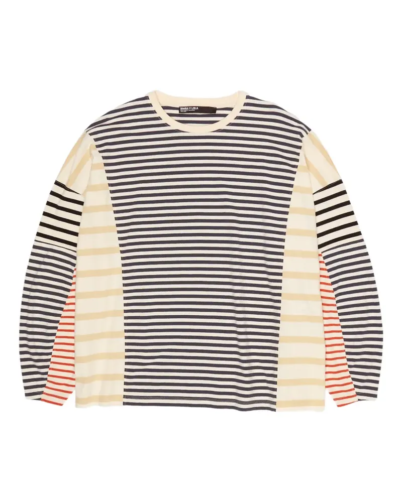 BIMBA Y LOLA Gestreiftes T-Shirt - Blau Blau