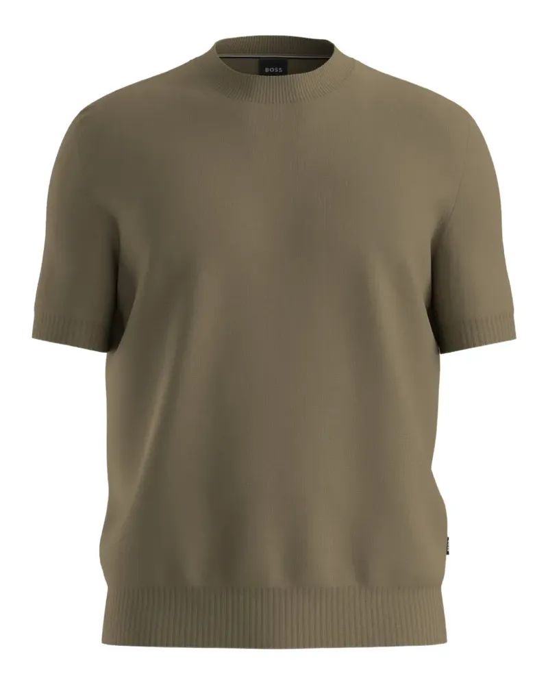 HUGO BOSS Geripptes T-Shirt - Grün Grün