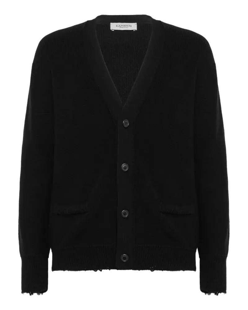 Laneus V-neck cardigan - Schwarz Schwarz