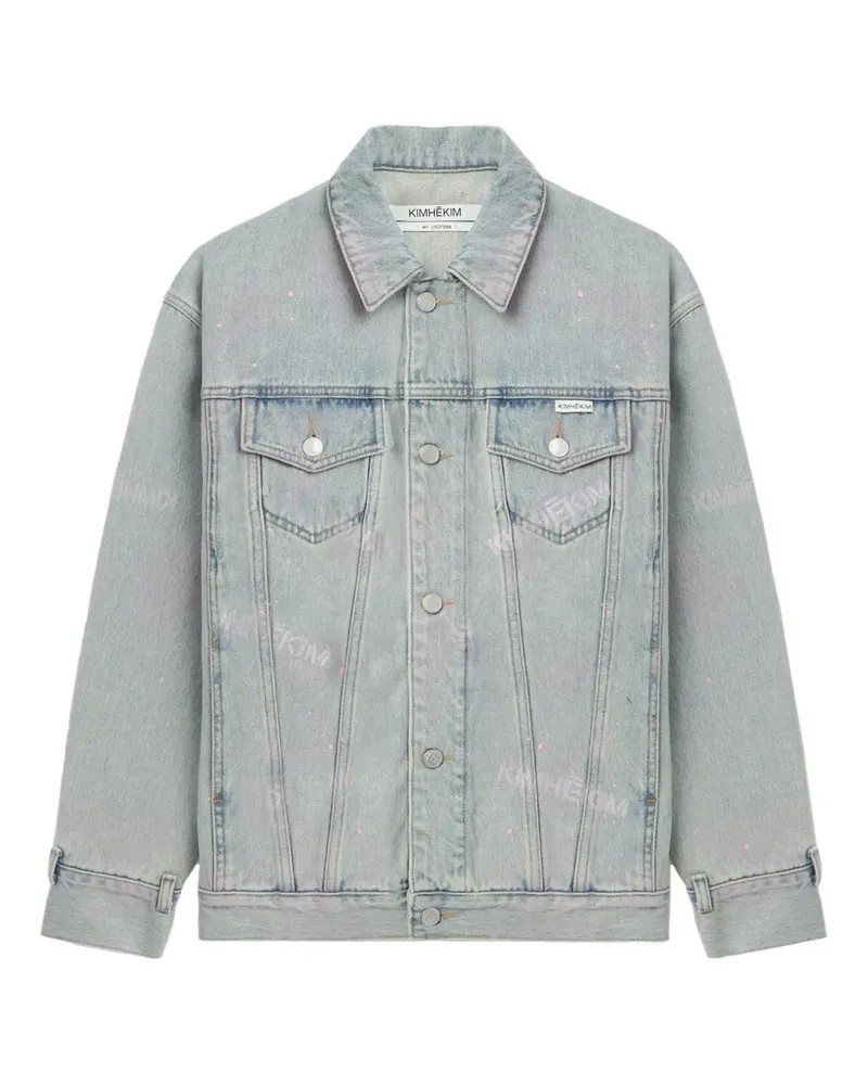 KIMHEKIM Jeansjacke mit Print - Blau Blau