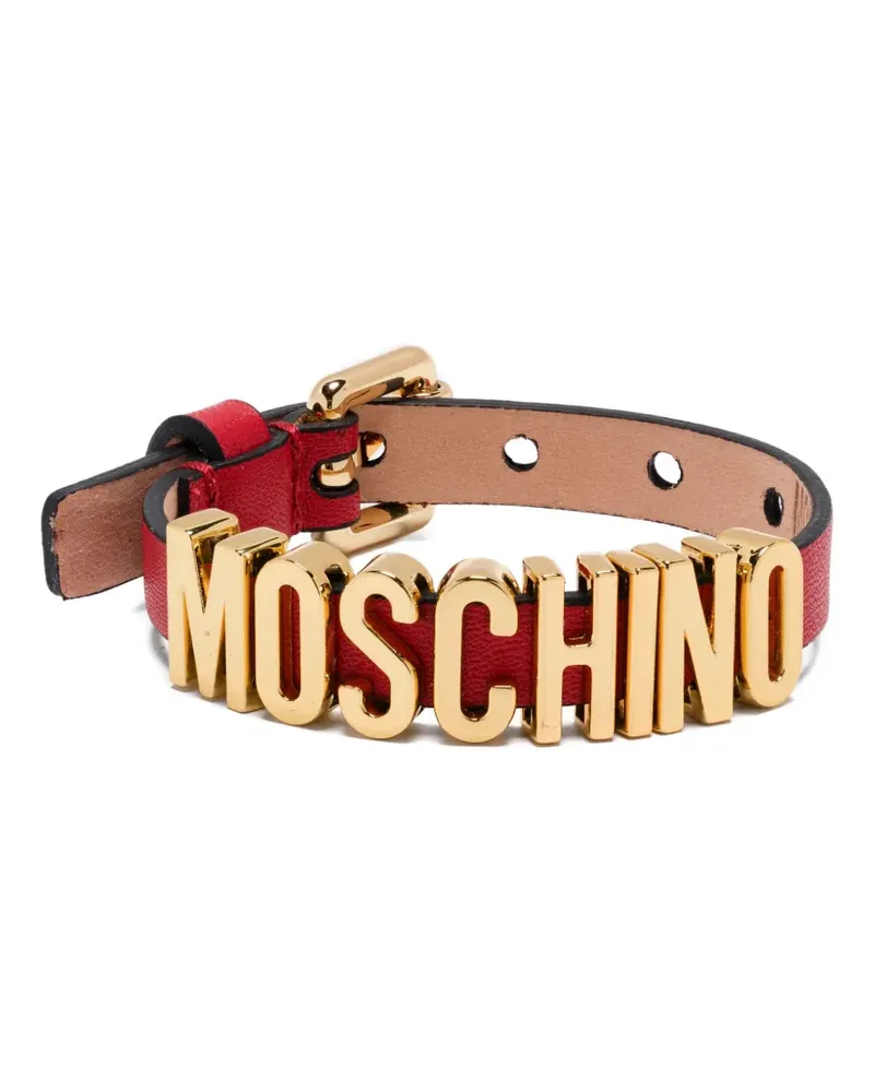 Moschino Armband mit Logo - Rot Rot