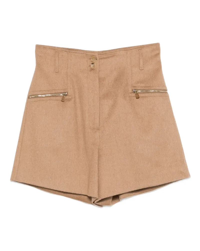 Max Mara Shorts mit Reißverschlussdetail - Nude Nude