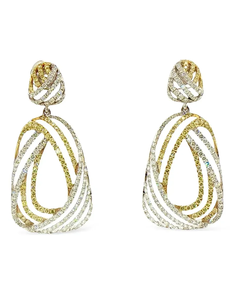 HYT Jewelry Hängeohrringe mit Diamanten - Gelb Gelb