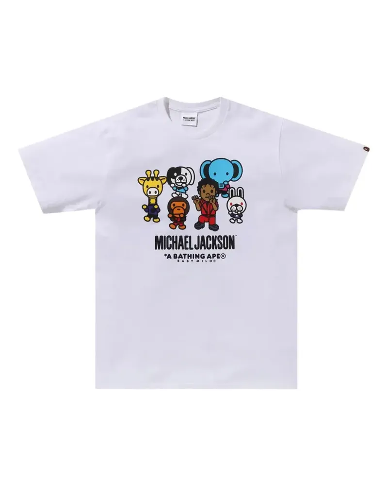 BAPE graphic-print T-shirt - Weiß Weiß