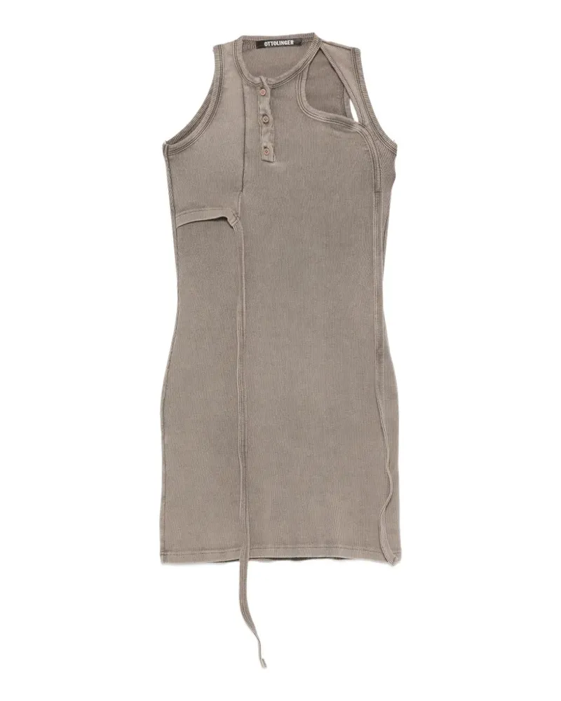 OTTOLINGER cut-out ribbed mini dress - Grau Grau