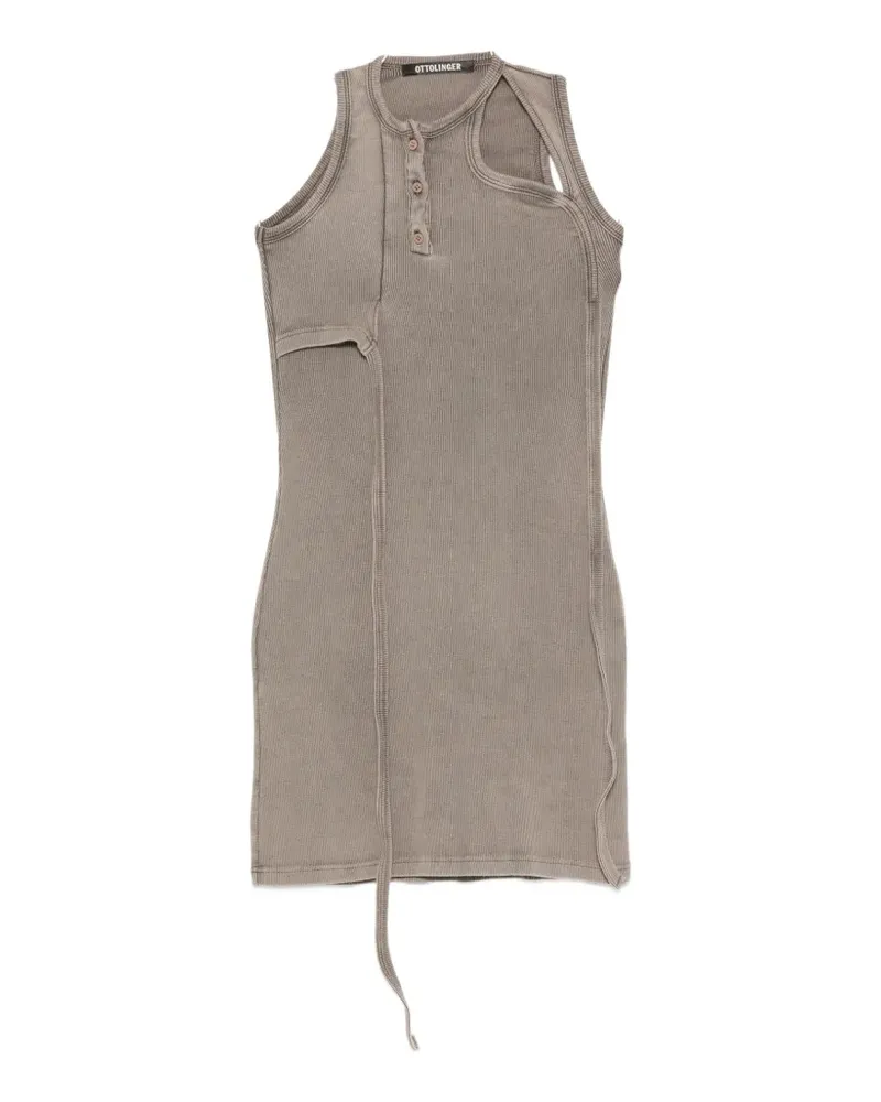 OTTOLINGER cut-out ribbed mini dress - Grau Grau