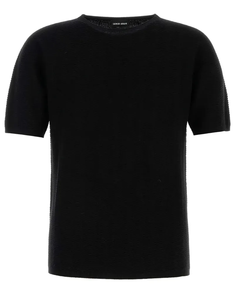 Giorgio Armani Klassisches T-Shirt - Schwarz Schwarz