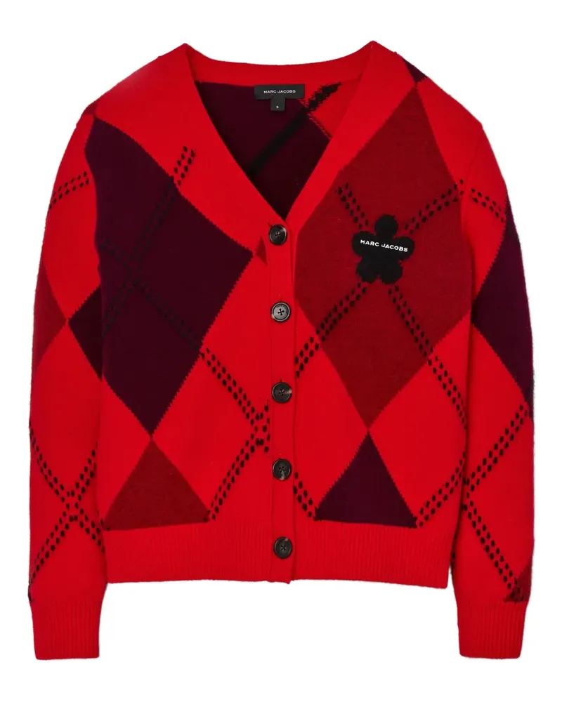 Marc Jacobs Cardigan mit Argyle-Muster - Rot Rot