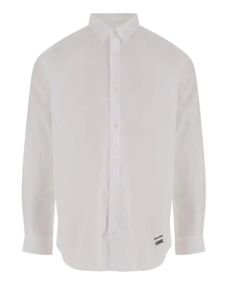 Comme des Garçons Hemd mit Logo-Print - Weiß Weiß