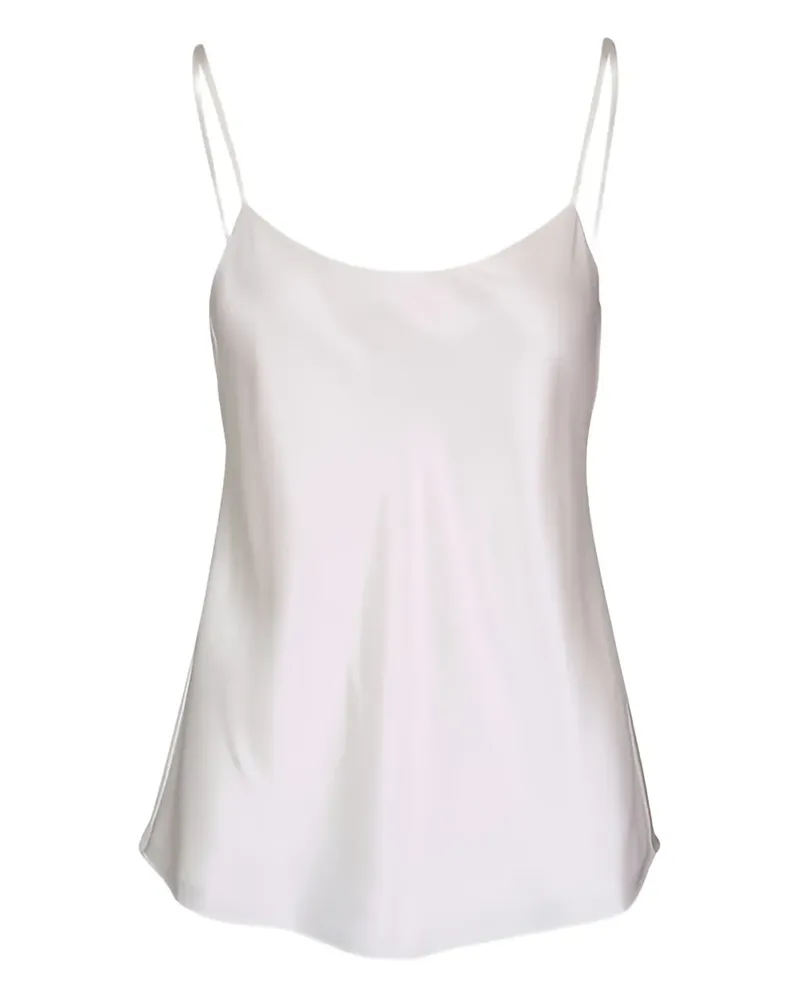 Lafayette148 Top mit Spaghettiträgern - Weiß Weiß