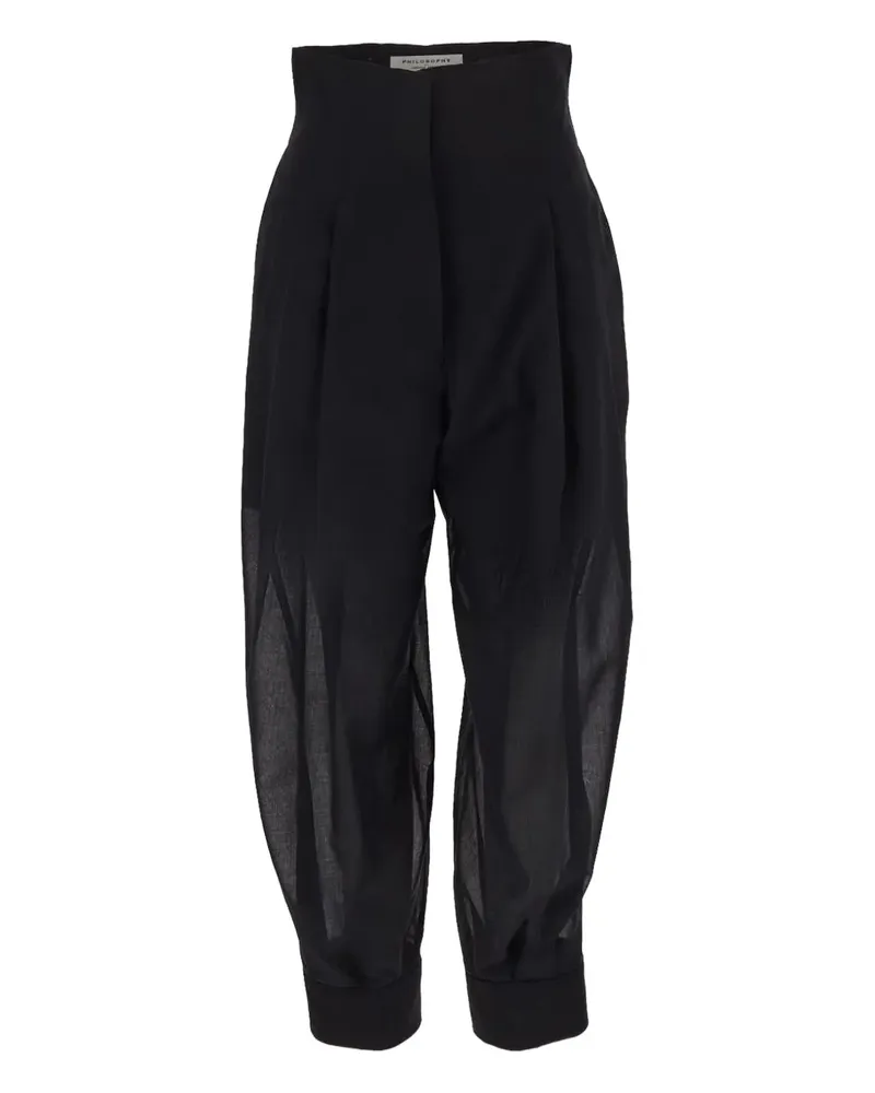 Philosophy Di Lorenzo Serafini Hose mit hohem Bund - Schwarz Schwarz