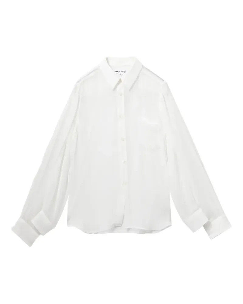 Comme des Garçons sheer shirt - Weiß Weiß