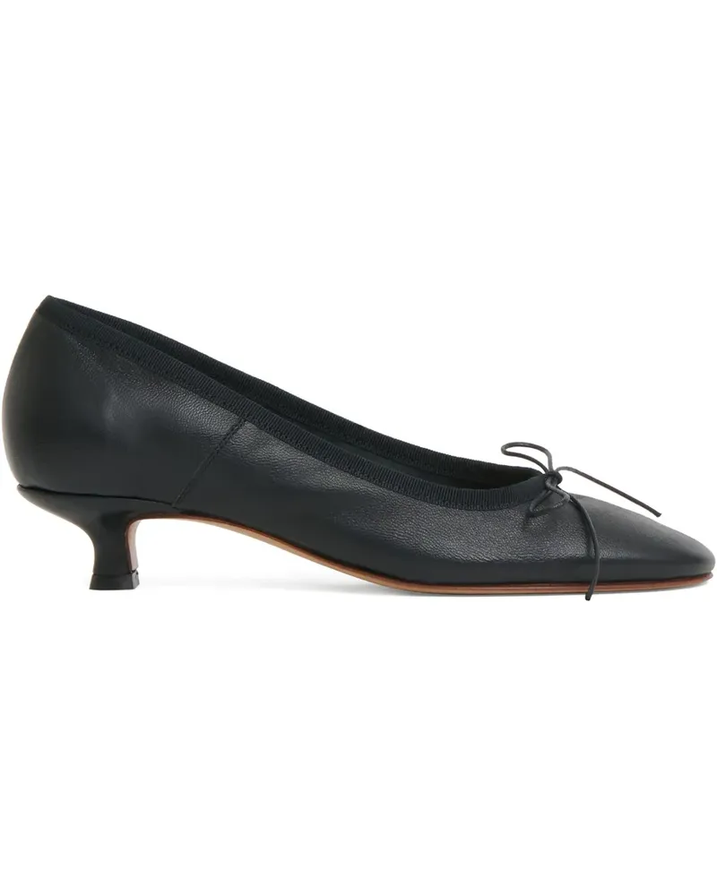 Mansur Gavriel Ballerina Pumps mit Schleifendetail - Schwarz Schwarz