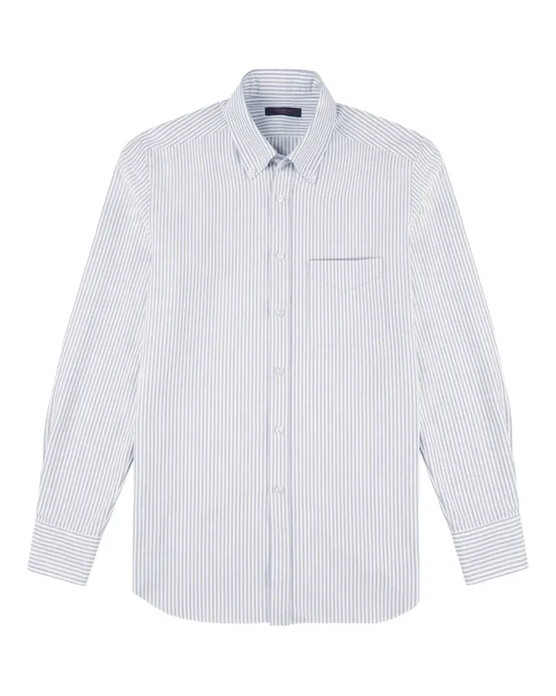 Slowear Gestreiftes Oxford-Hemd - Blau Blau