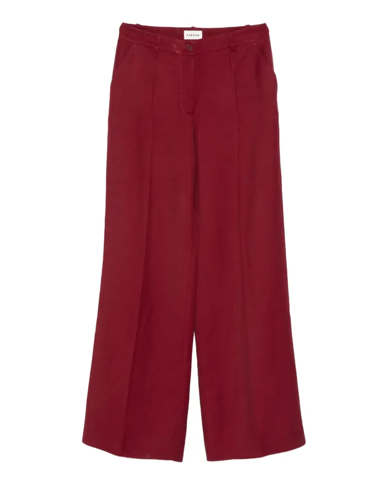 P.A.R.O.S.H. P.A.R.O H. Palazzohose mit Falten vorne - Rot Rot