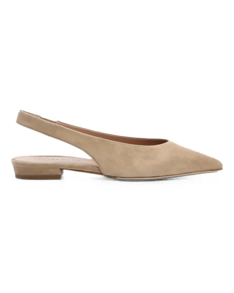 NOTABENE Gisella square-toe ballet flats - Nude Nude