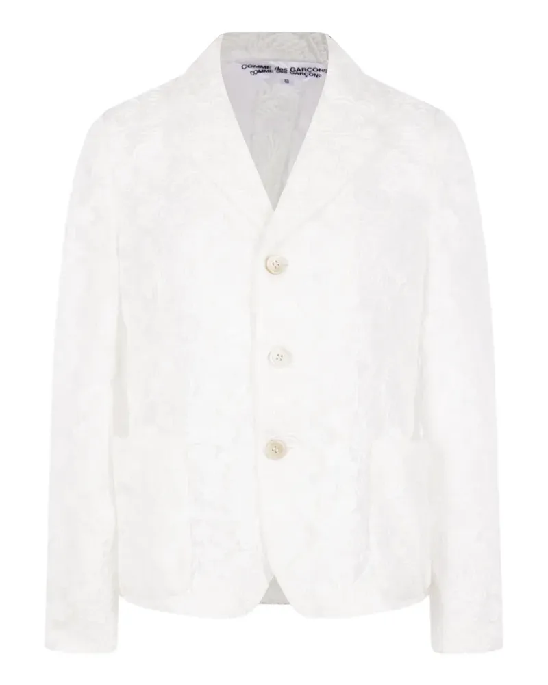 Comme des Garçons floral-jacquard blazer - Nude Nude
