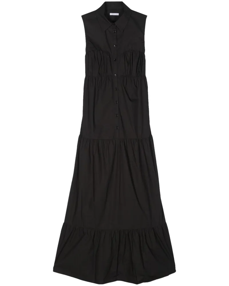 Patrizia Pepe Gestuftes Hemdkleid - Schwarz Schwarz