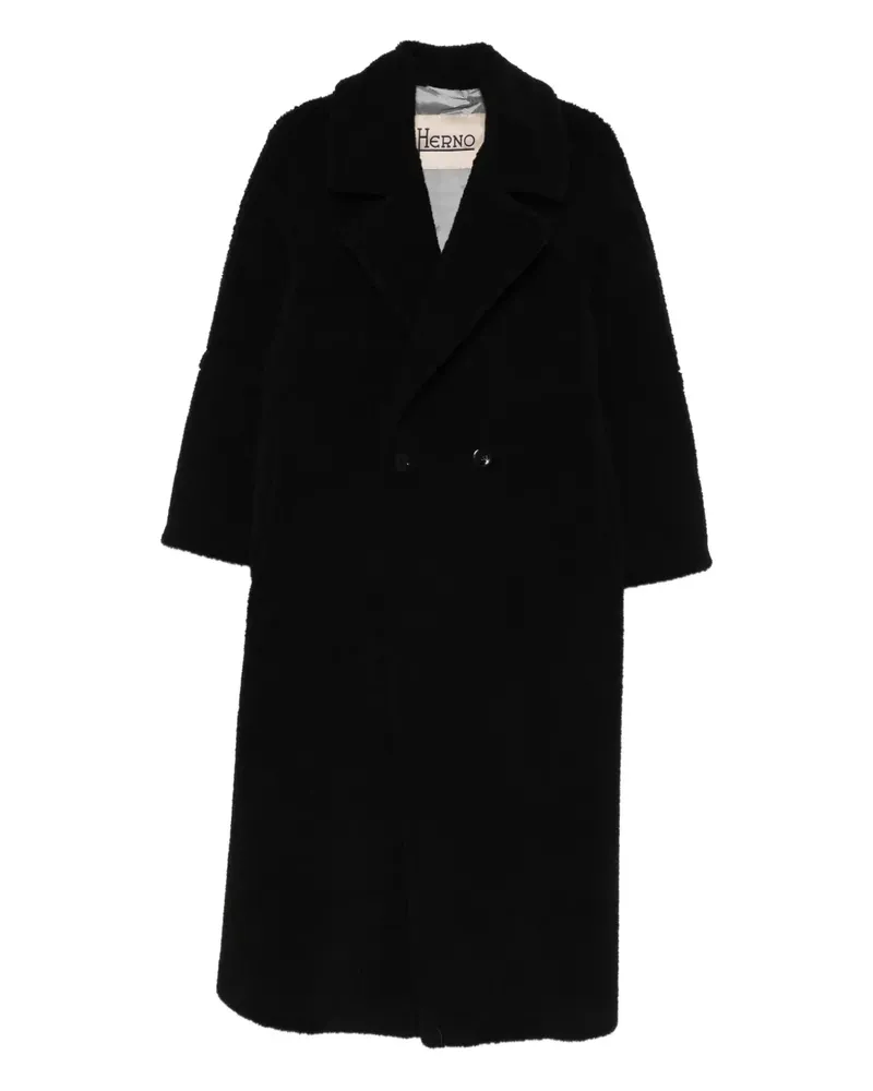 Herno double-breasted coat - Schwarz Schwarz