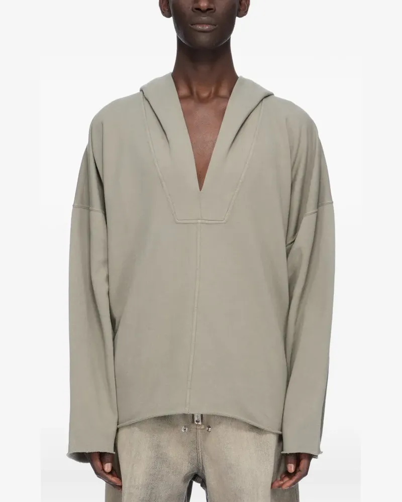 DRKSHDW by Rick Owens Ungesäumter Hoodie - Braun Braun