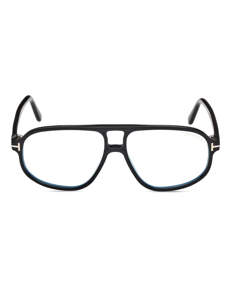 Tom Ford Sonnenbrille mit doppeltem Gestell - Schwarz Schwarz