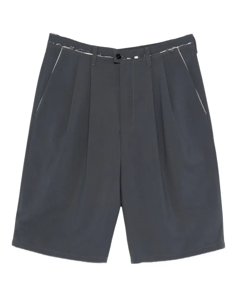 Camiel Fortgens pleated seam shorts - Blau Blau