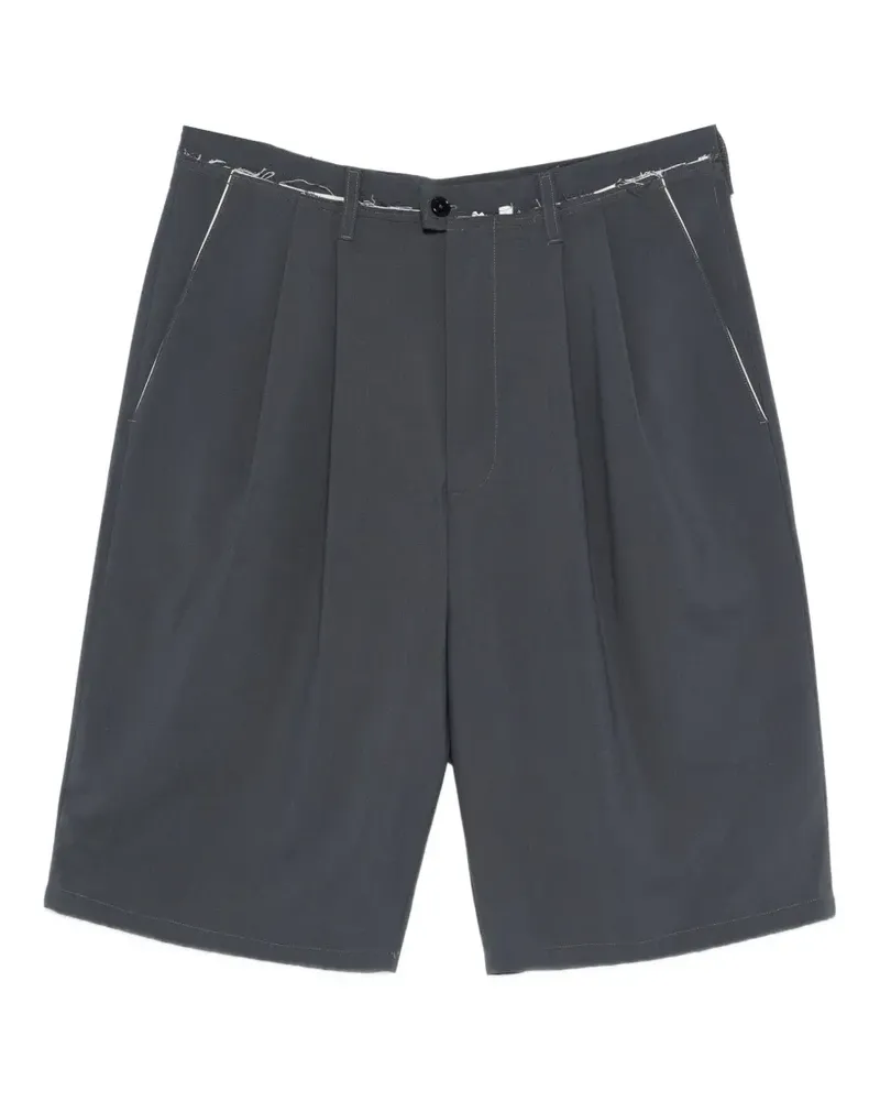 Camiel Fortgens pleated seam shorts - Blau Blau