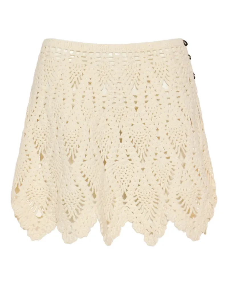 J.W.Anderson crochet lace mini skirt - Weiß Weiß