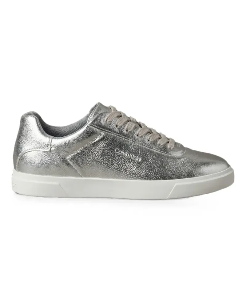 Calvin Klein Sneakers mit Logo-Print - Silber Silber